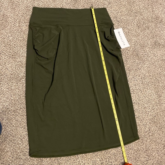 Athleta NWT Transcend Olive Green Midi Pencil Skirt - Picture 5 of 5